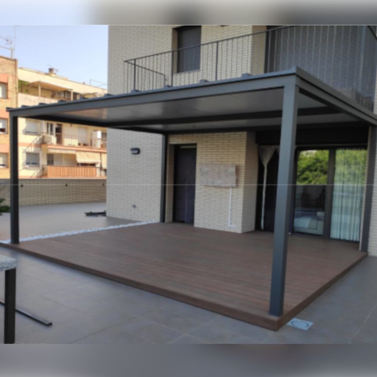 estructura pergola aluminio