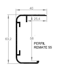 REMATE 55 mm.