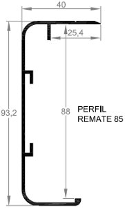 REMATE 85 mm.